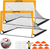 Juego de red de portería de fútbol plegable emergente