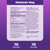 Natrol sueño reparador 3 mg, suplemento dietético 70 gomitas