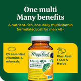 Suplementos multivitamínico y mineral para hombres 40+ One
