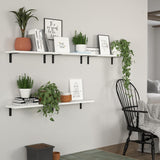 Estantes Flotantes de Madera, 5 Sets, Decoración y Almacenaje