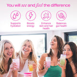 Suplemento de fibra orgánica para hombres y mujeres, colágeno y probióticos