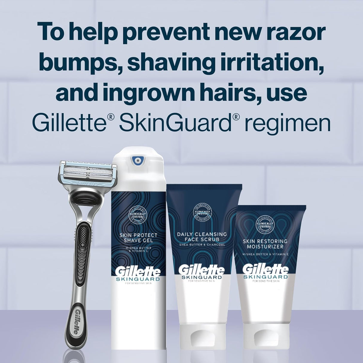 Gillette SkinGuard Cuchillas de Afeitar, 8 Refil de Cuchillas