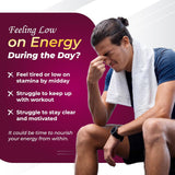 Suplemento de Energía Saludable con Remolacha, Ginseng y Maca, 90 cápsulas