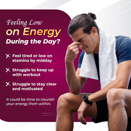 Suplemento de Energía Saludable con Remolacha, Ginseng y Maca, 90 cápsulas