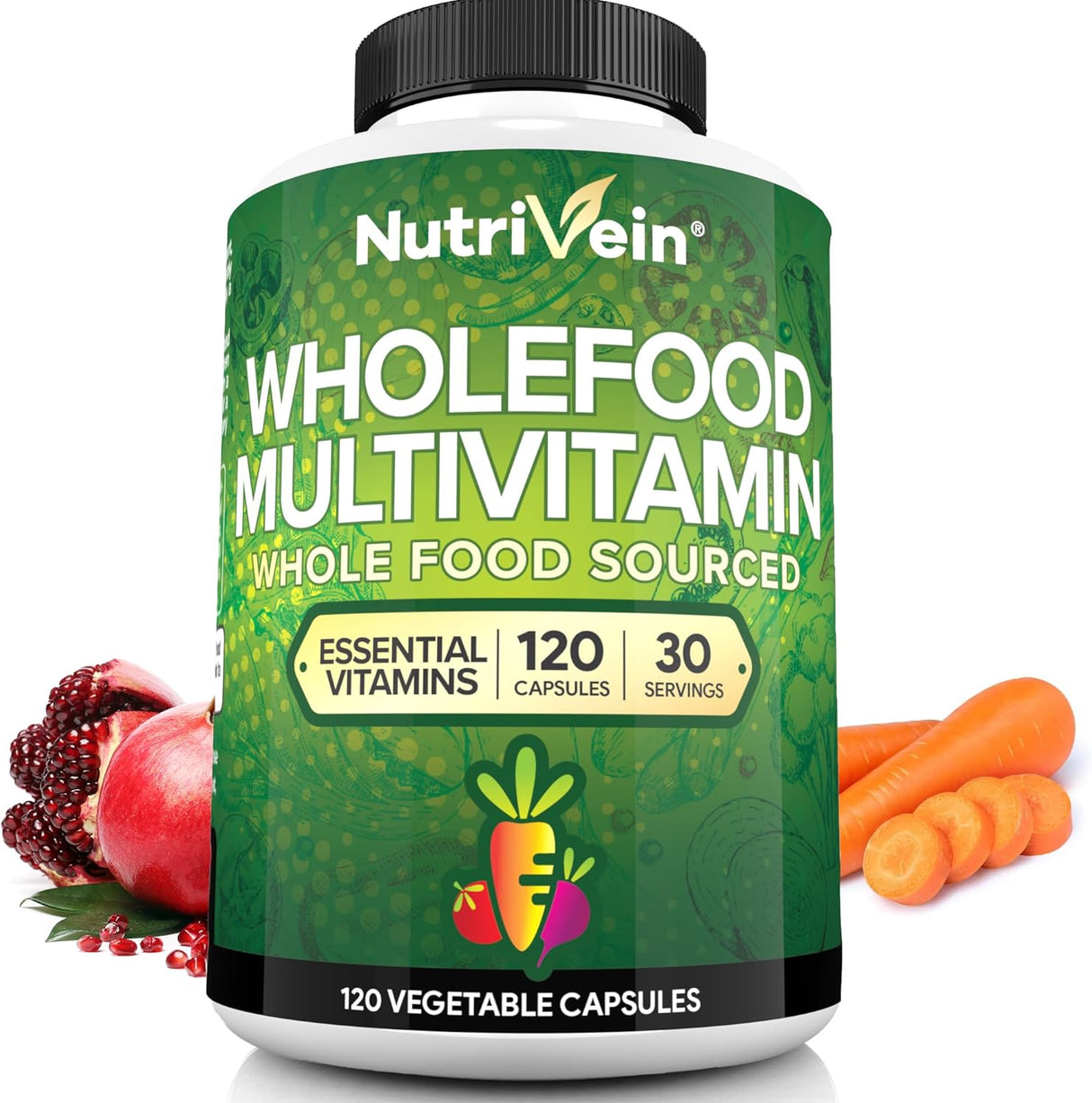 Multivitamínico Nutrivein - Vitaminas Naturales 30 Días