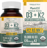 D3 + K2 Orgánico con MenaQ7® | 60 cápsulas