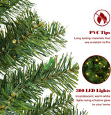 Árbol de Navidad Artificial 6ft con Luces, Premium, Modelo X