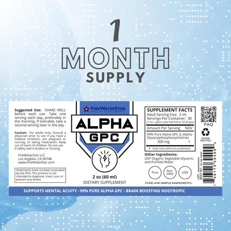 Suplemento Líquido para Memoria y Enfoque - Alpha GPC