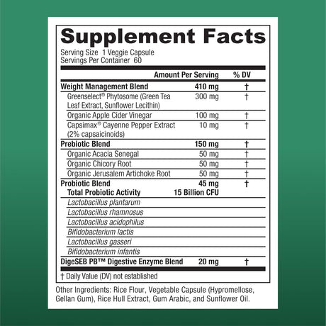 Suplemento Probióticos  Lactobacillus Gasseri + 5 cepas 60u