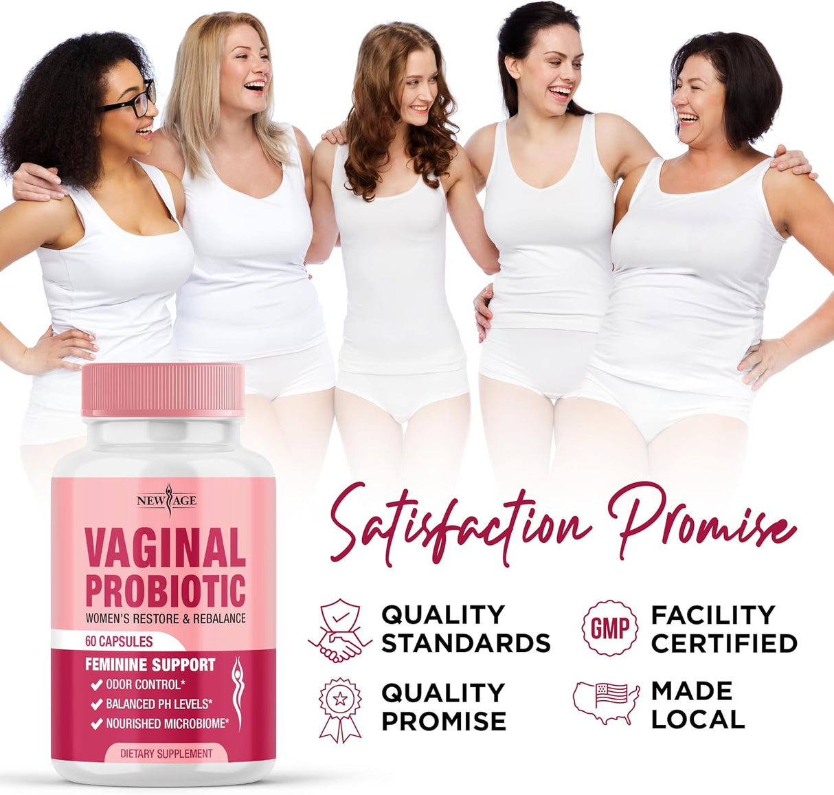 Probióticos vaginales con prebióticos y arándano - 120 cápsulas