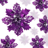 Flores Poinsettia Artificial - Wironlst 16 Pcs Decorativas
