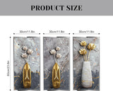 Pegatinas de Pared 3D Lotus, Set de 3, Adhesivas, 11.8x23.6