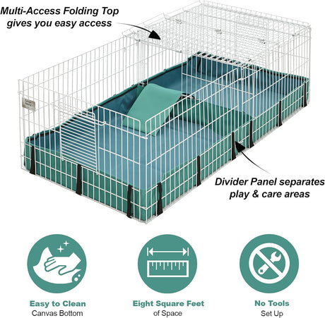 Cage para Cobayas MidWest, 47L x 24W x 14H, Habitat Plus