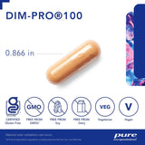 Suplemento DIMPRO 100 Pure Encapsulations para salud hormonal - 60 cápsulas