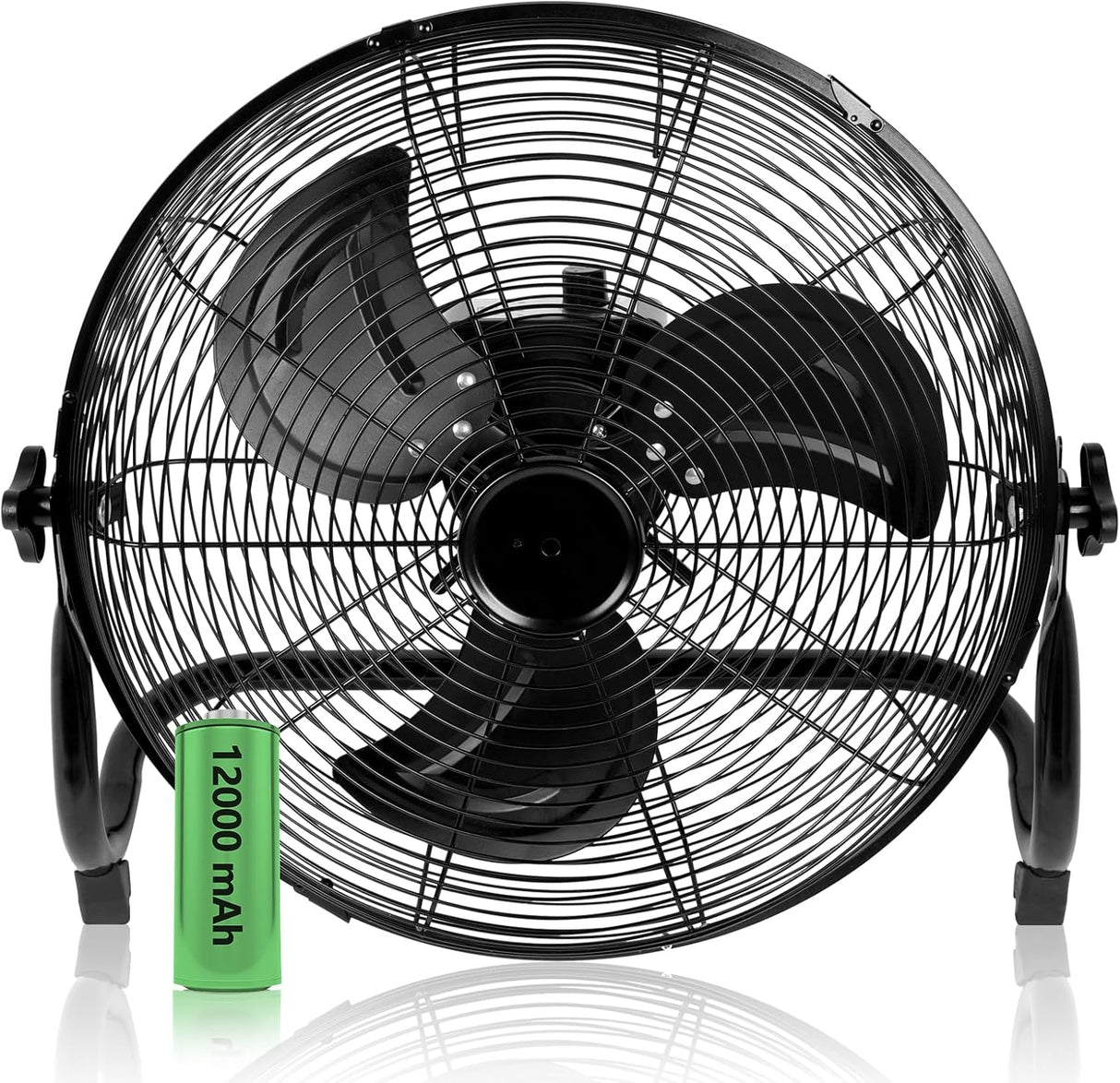 Ventilador de Piso a Batería Simple Deluxe, Recargable 12