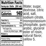 Bebida deportiva Gatorade Natural, Limón Lima, 20 Fl Oz, 8 Pack