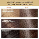 Shampoo de tinte para el cabello castaño natural Fvquhvo