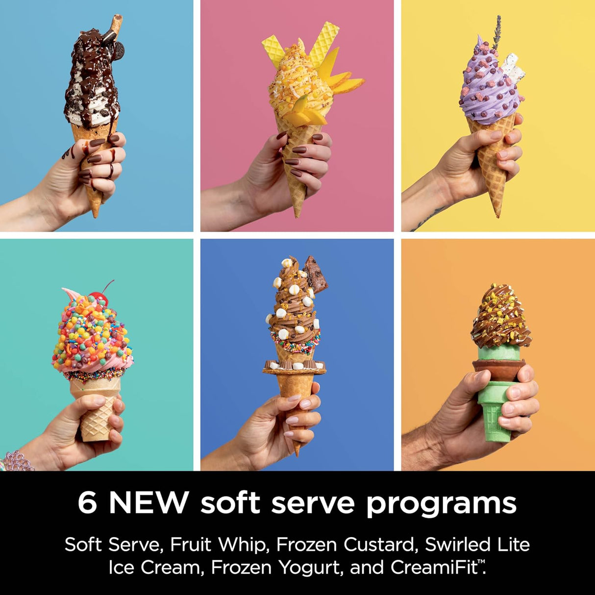 Máquina de helado CREAMi Ninja Swirl 13 en 1, 16 oz