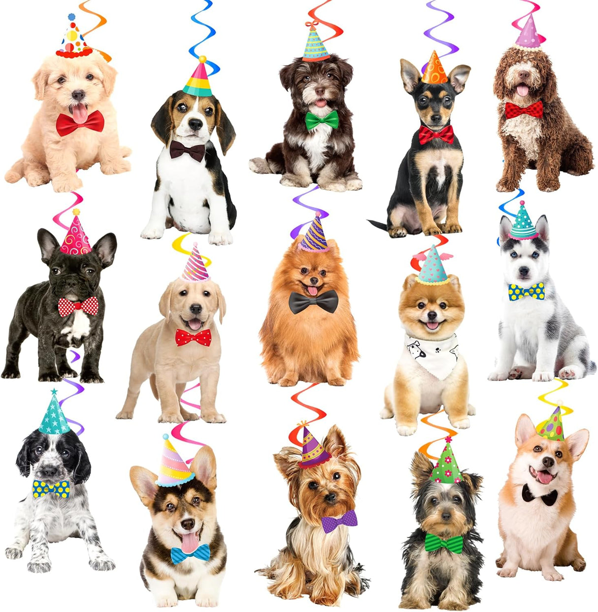 Decoraciones Colgantes para Fiesta de Cumpleaños de Perros