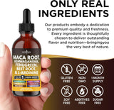 Suplemento líquido de maca, ashwagandha, ortiga y más, 2oz