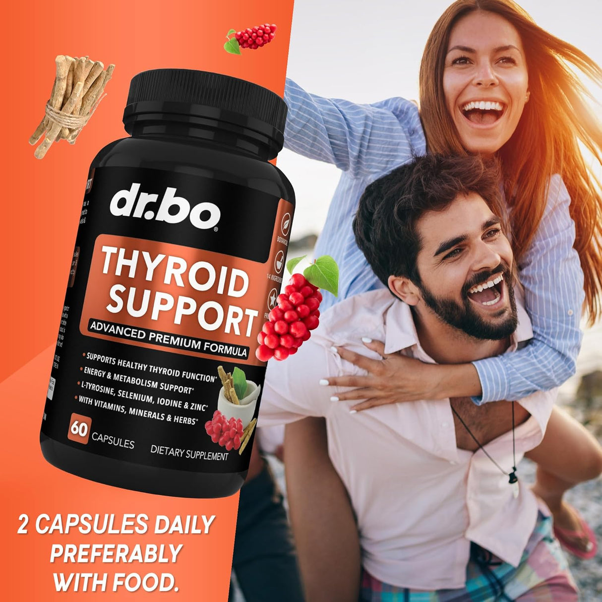 Suplemento de apoyo para la tiroides DR. BO