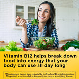 Suplemento de Vitamina B12 1000 mcg, Nature Made, 90 cápsulas