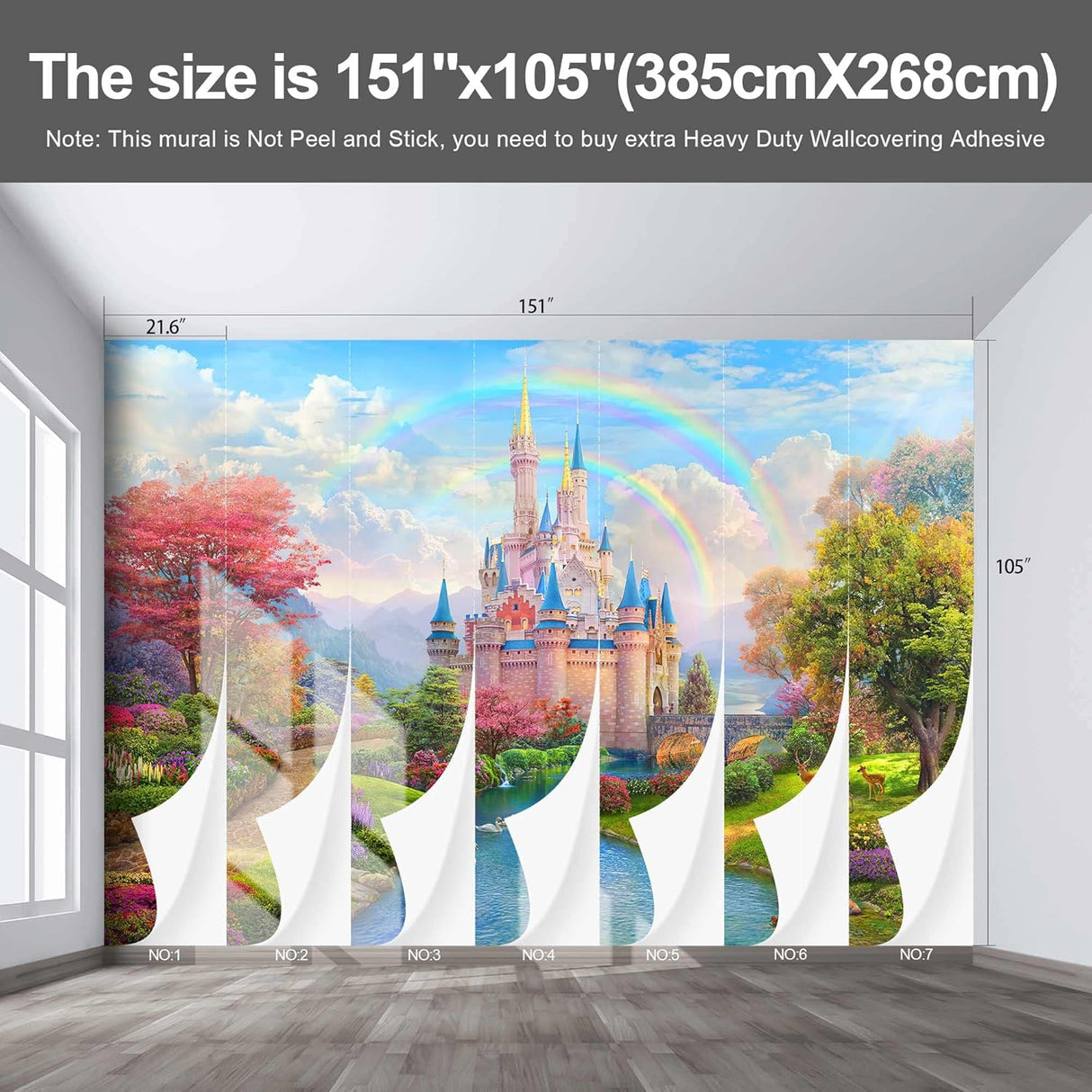 Papel tapiz mural Castle de Fightal 151 x 105 (no removible)