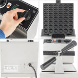 Máquina de Waffles Bubble, 1200W, Teflón, 122-572℉, Comercial