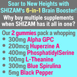 Gominolas de Alpha GPC Huperzine A PhosphatidylSerine L-Theanine