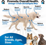 Vitaminas Aceite de pescado omega 3 para perros de pescado