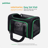 Transportador fácil para gatos medianos y perros pequeños - Aprobado para aerolíneas, carga superior, colapsable
