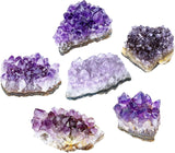 Jovivi Racimos de amatista, geoda de amatista natural en bruto