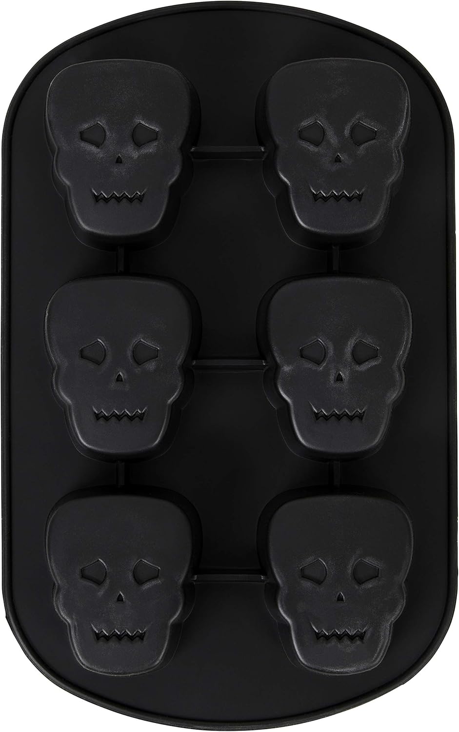 Molde de silicona para calaveras, Wilton, 6 cavidades, no se pega