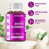 Vitamatic Gominolas de Biotina 10,000 mcg para cabello piel uñas