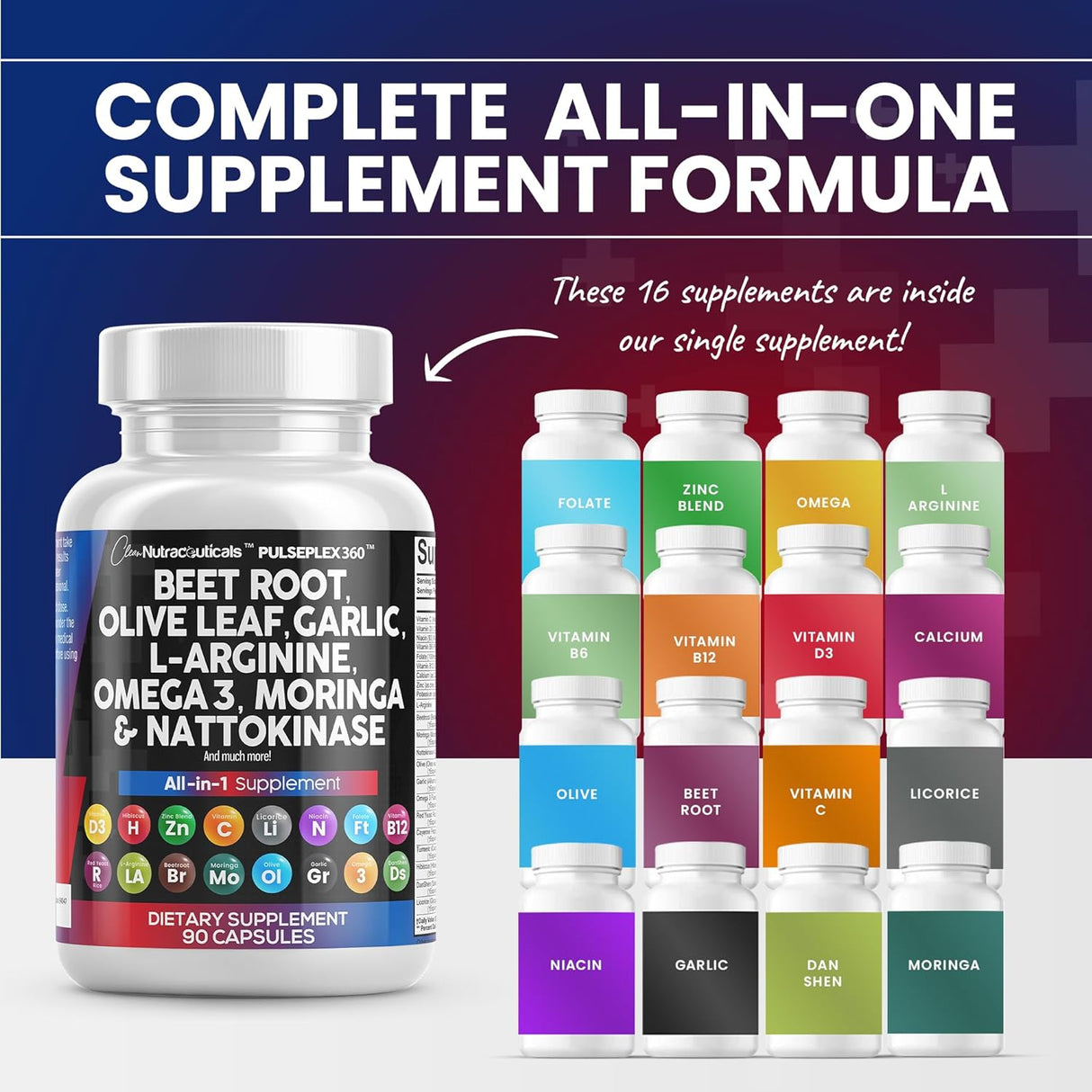 Suplemento Nutraceuticals de raíz de remolacha 6000 mg