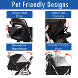 Carrito para mascotas HPZ Pet Rover, pesado, 2nd-Gen.