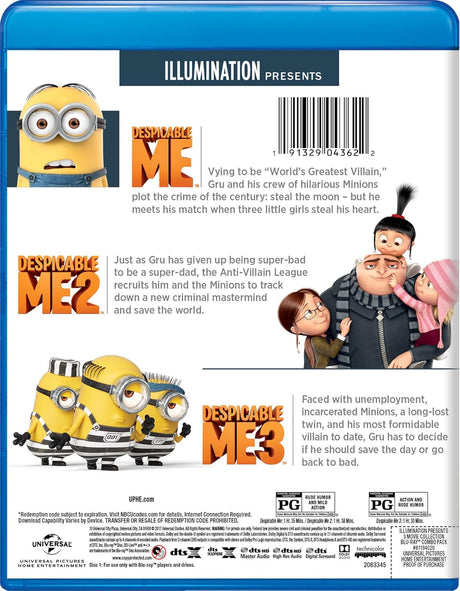 Colección de 3 Películas: Mi Villano Favorito (Blu-ray + DVD + Digital)