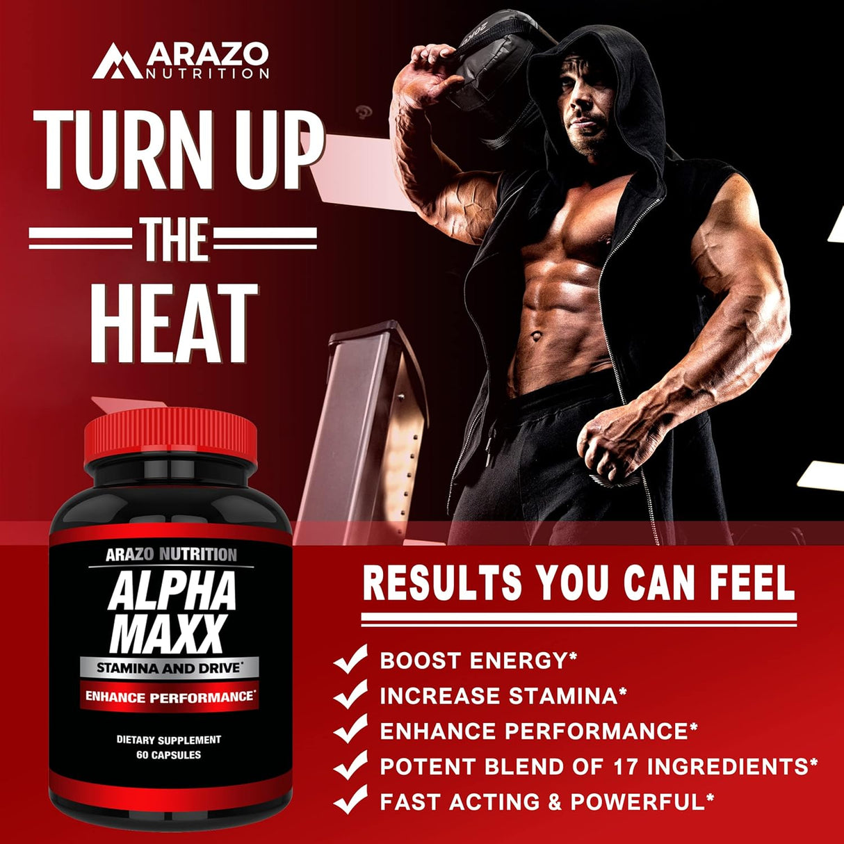 Suplemento Nutrition Alphamaxx  Ginseng Muira Puama Tribulus