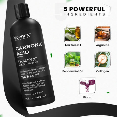 Champú de ácido carbónico para hombres y mujeres VANIDOX