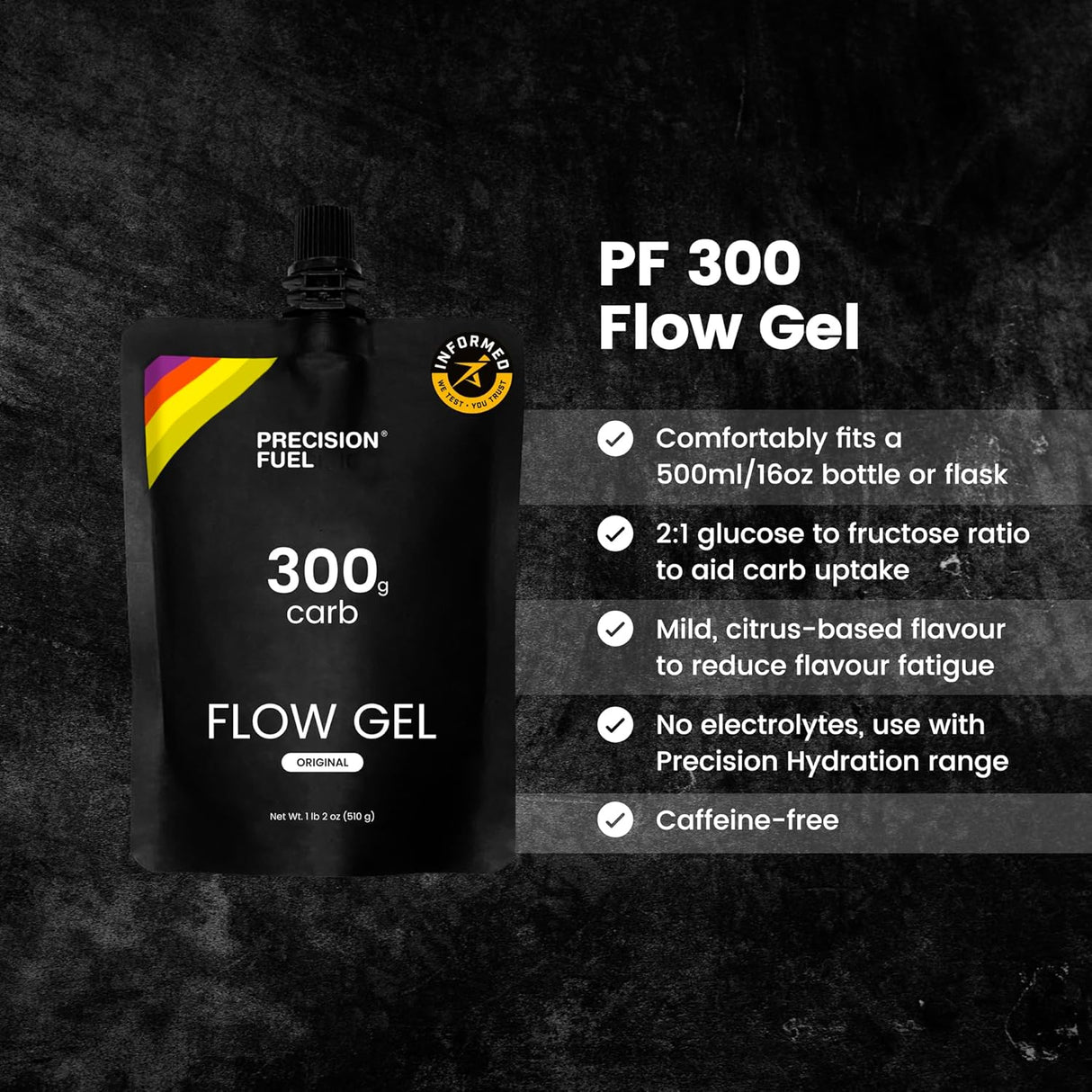 Geles de Energía Precision Fuel 300 para correr, 300g