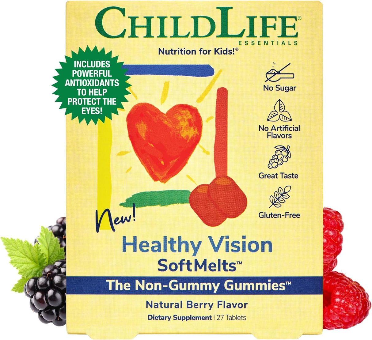 Gomas de Luteína para Niños CHILDLIFE ESSENTIALS - 27 Tabletas