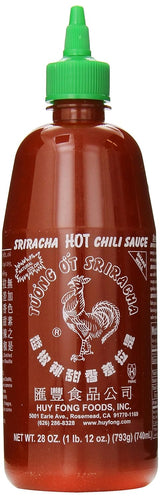 Huy Fong Salsa Chili Sriracha caliente, 28 onzas, paquete de 6