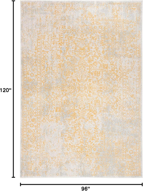 Alfombra Oriental Desgastada para Sala y Dormitorio EVK256B