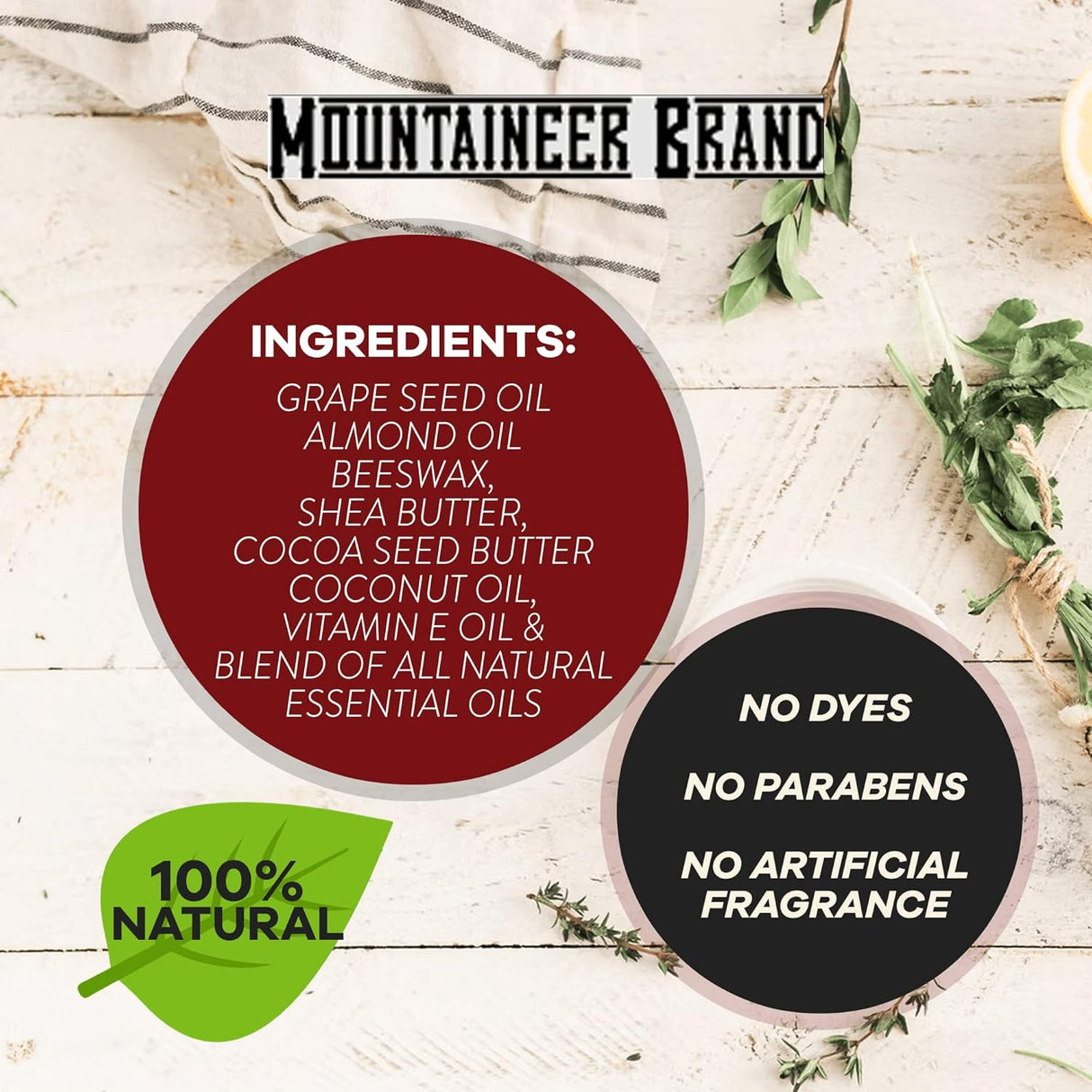 Cuidado de la cabeza calva para hombres Mountaineer Brand