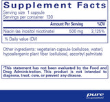 Suplemento  Niacitol hipoalergénica  500 mg 120 cápsulas