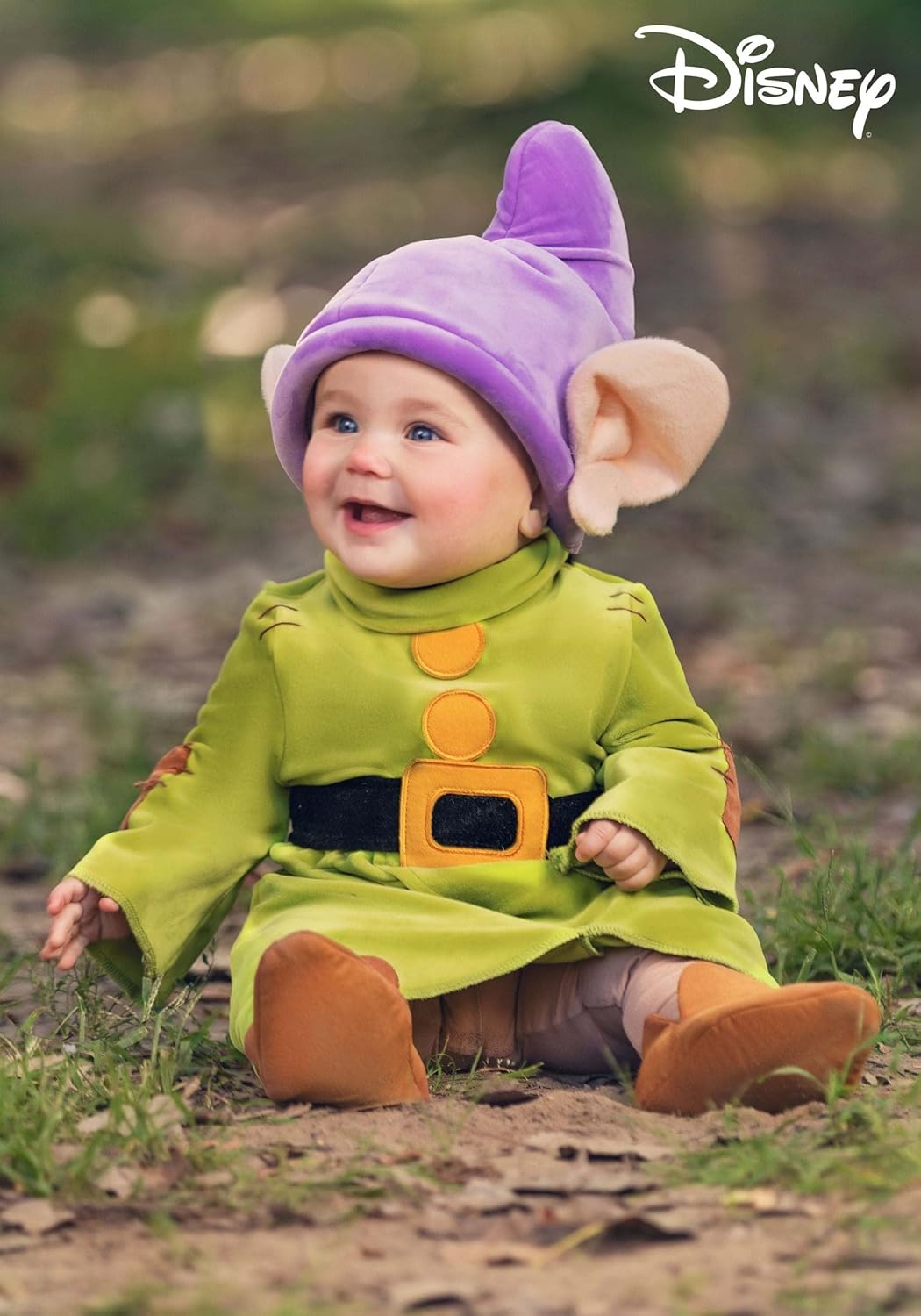 Disfraz Infantil Dopey de Disney, Dwarfs, Talla para Niños