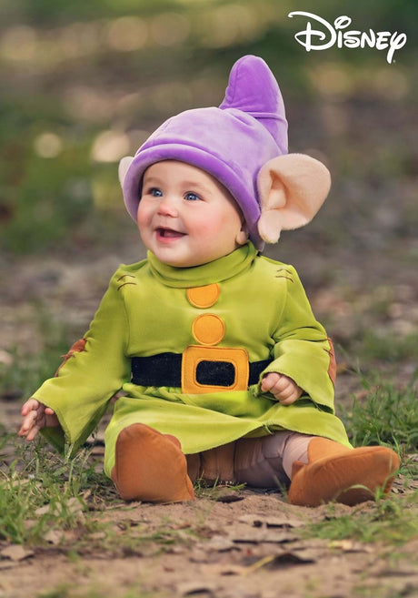 Disfraz Infantil Dopey de Disney, Dwarfs, Talla para Niños