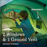 Tienda de campaña Coleman Sundome, 2-6 personas, impermeable
