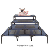 Cama elevada estilo cuna portátil con pies antideslizantes