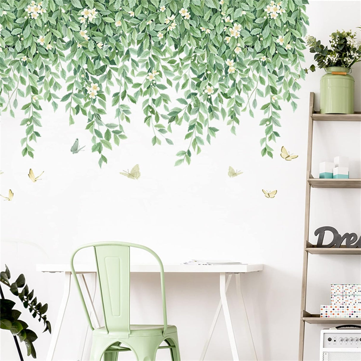 Vinilo WAFT YEARN Decoración Pared Hojas Vínculo Removible
